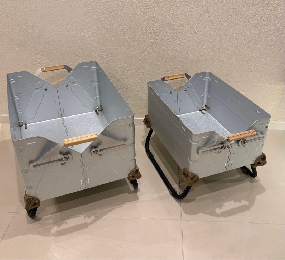 スノーピーク シェルフコンテナ・シェルコンレッグカスタム済