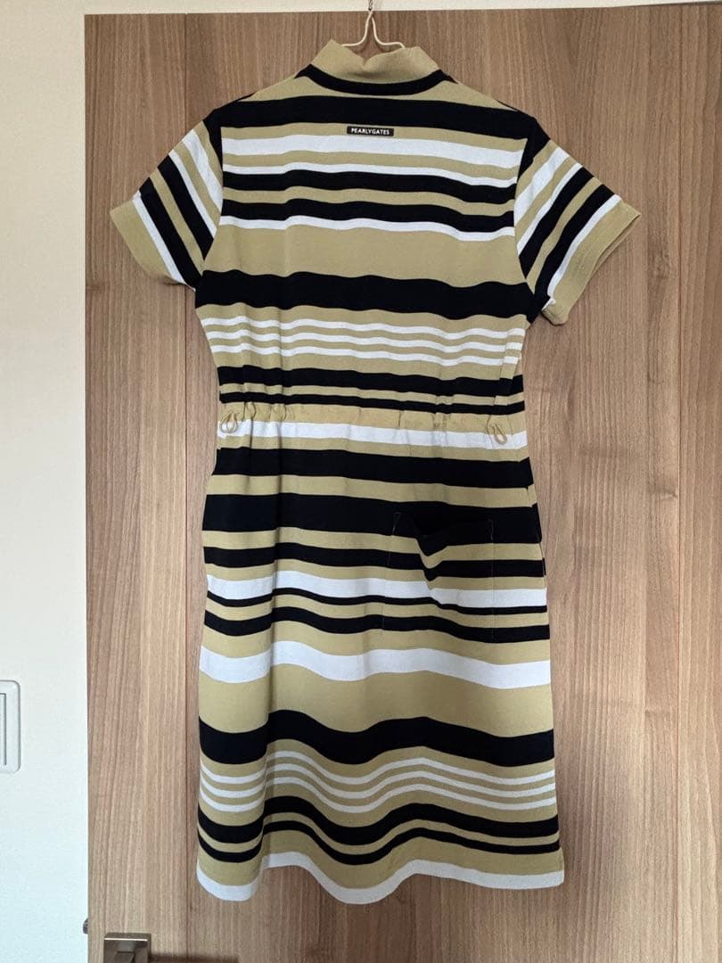 PEARLY GATES ストライプ ポロワンピース