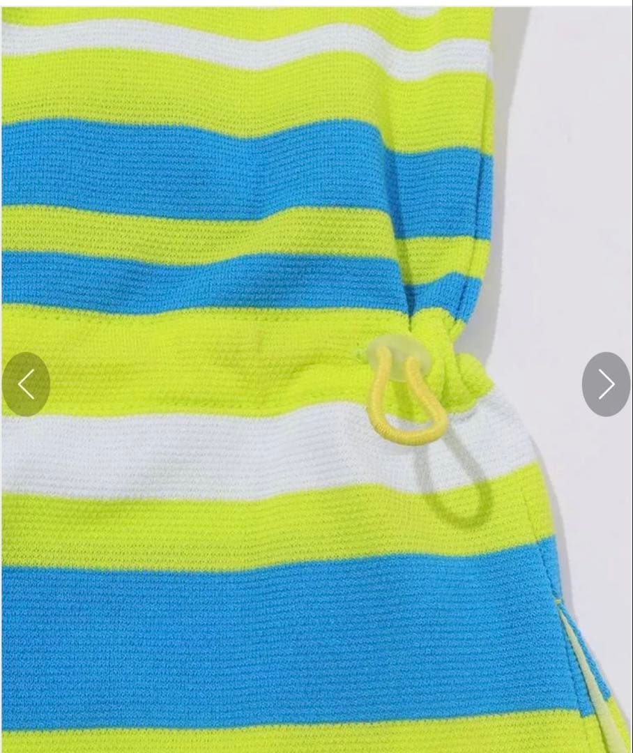 PEARLY GATES ストライプ ポロワンピース