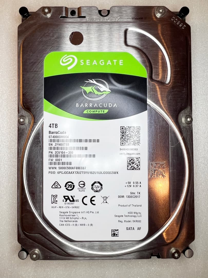 ★SEAGATE ST4000DM004 [4TB SATA600]★正常092