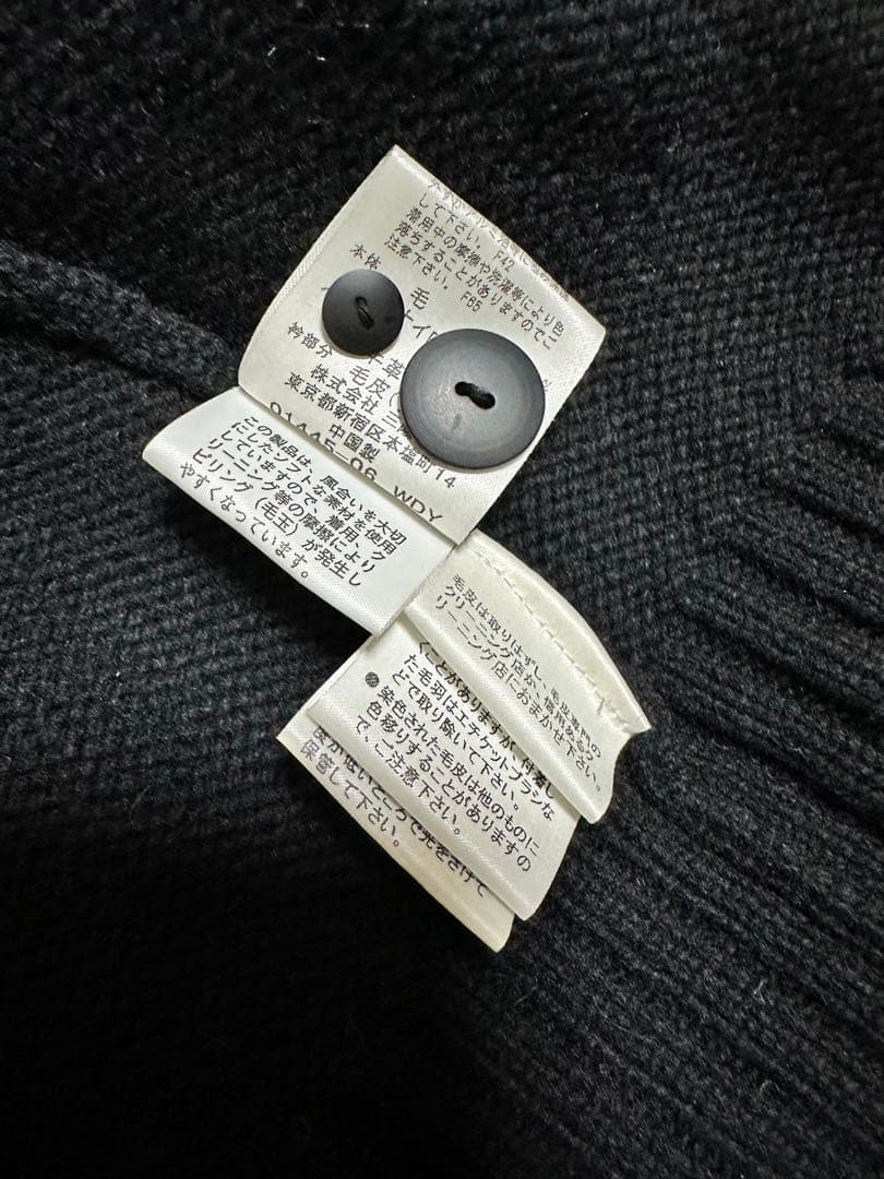 希少✨【バーバリーブルーレーベル】ファーフードニットパーカーベルトカーディガン