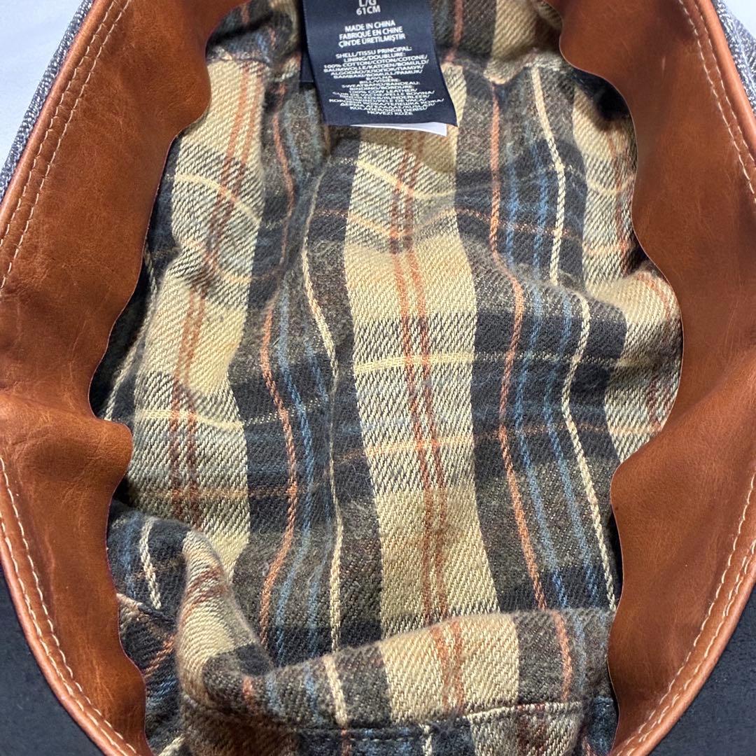 RRL ダブルアールエル レザートリム モーターサイクル キャップ