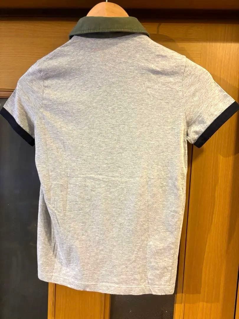 #プラダ#PRADA#レディース#半袖ポロシャツ#グレー#Sサイズ#三角マーク
