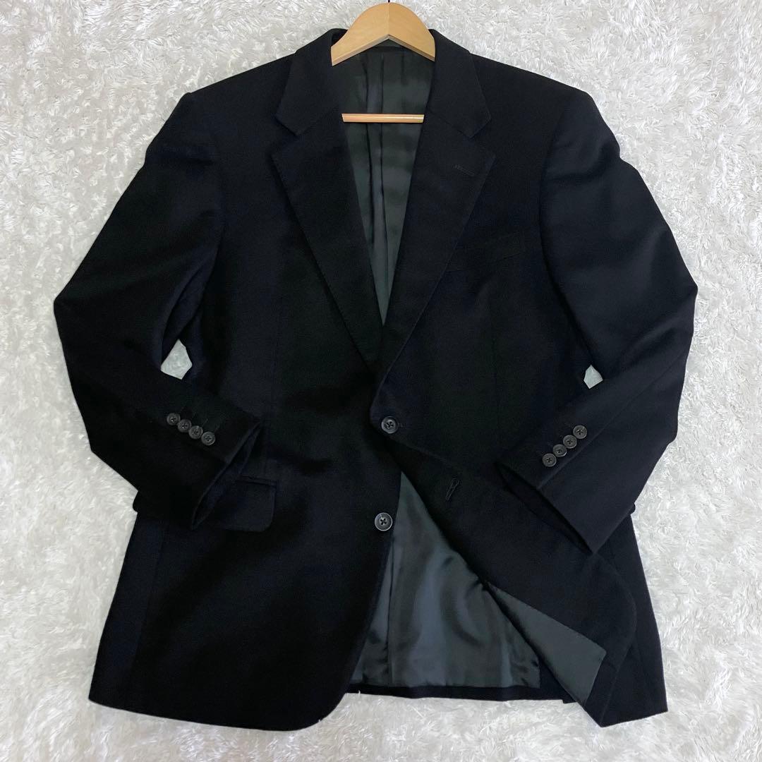 極美品 BURBERRY LONDON カシミヤ 100% ジャケット 黒