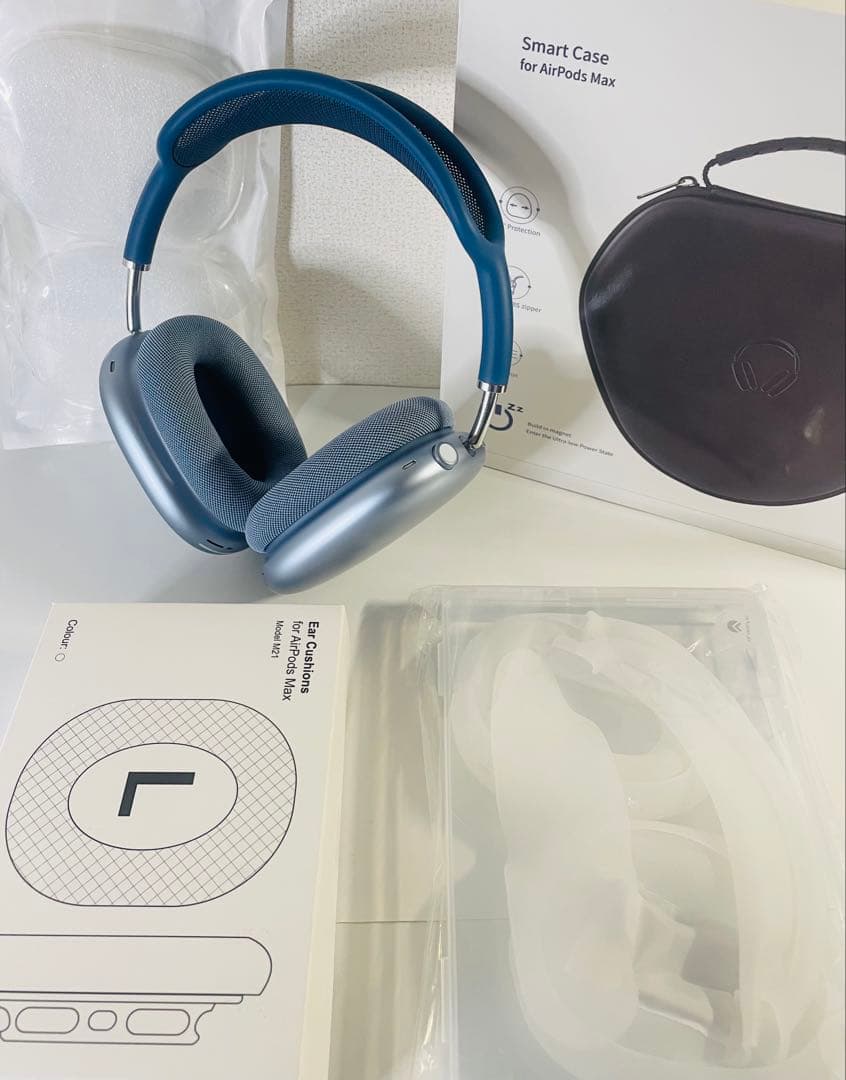 n.n  AirPods MAX 5点セット 美品 ケース、カバー付き