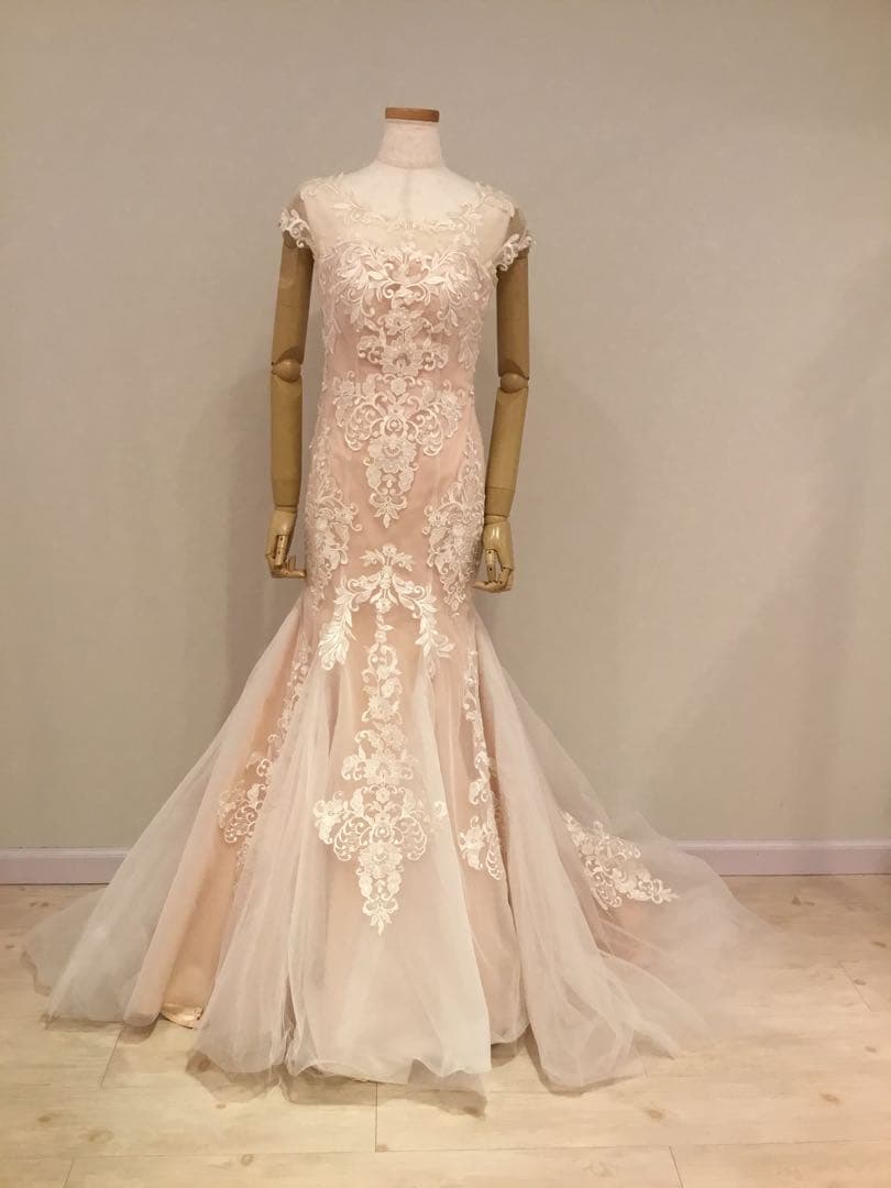 YNSWEDDING刺繍入りマーメイドウェディングドレス