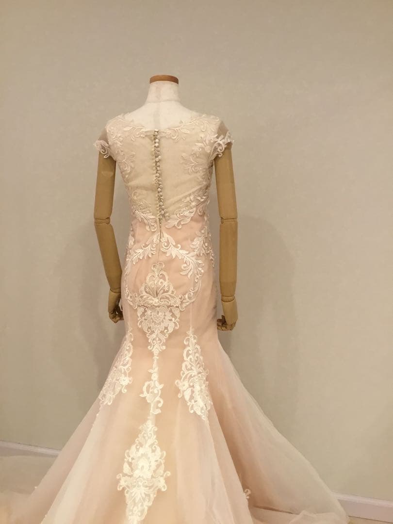 YNSWEDDING刺繍入りマーメイドウェディングドレス