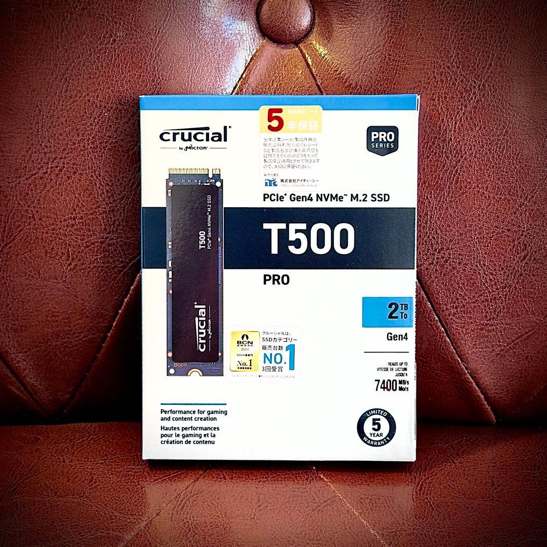 【新品】 Crucial T500 2TB M.2 SSD