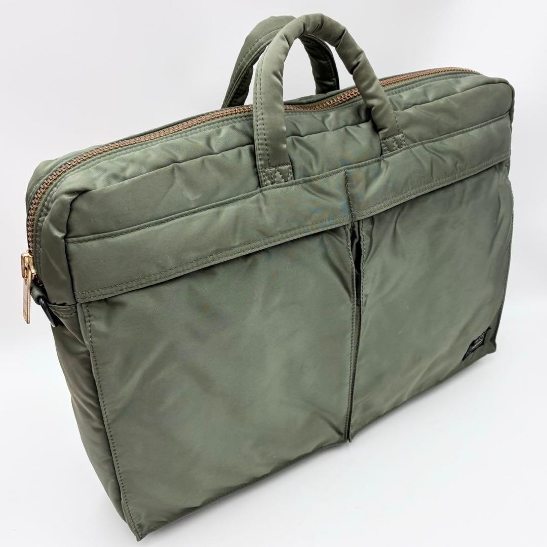 ポーター タンカー 2way ブリーフケース ビジネスバッグ カーキ ナイロン