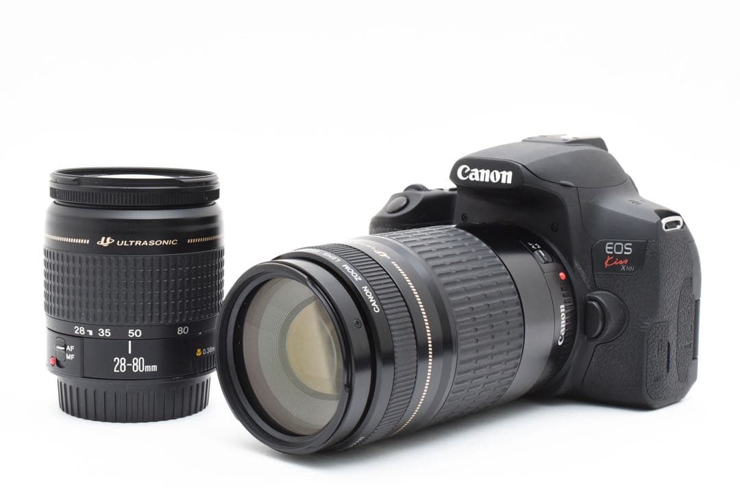 一眼レフカメラ/canon kiss x 10i標準&望遠ダブルレンズセット