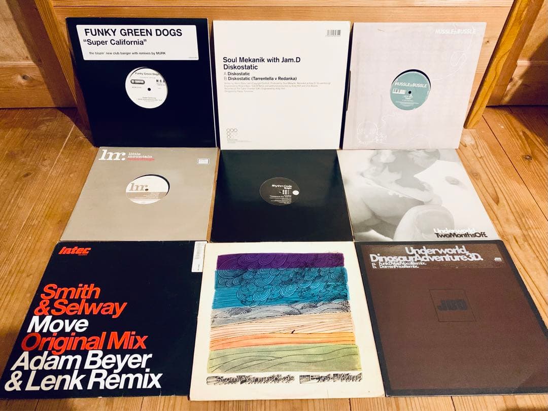 Techno, house, trance , レコード、55枚セット