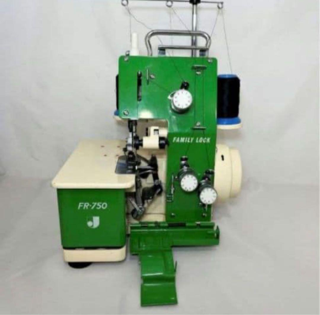 整備済 動作良好 ジャノメ FAMILYLOCK ロックミシン FR-750