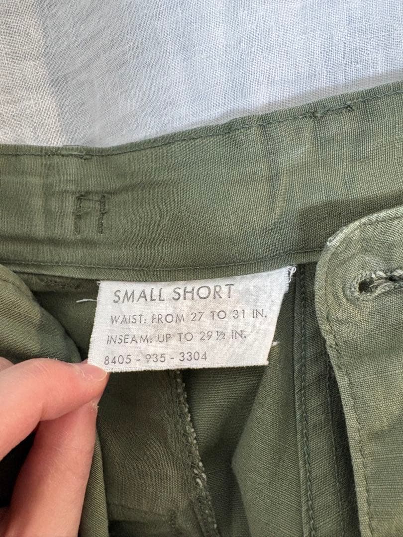 1960s【US.ARMY】リップストップジャングルファティーグパンツ