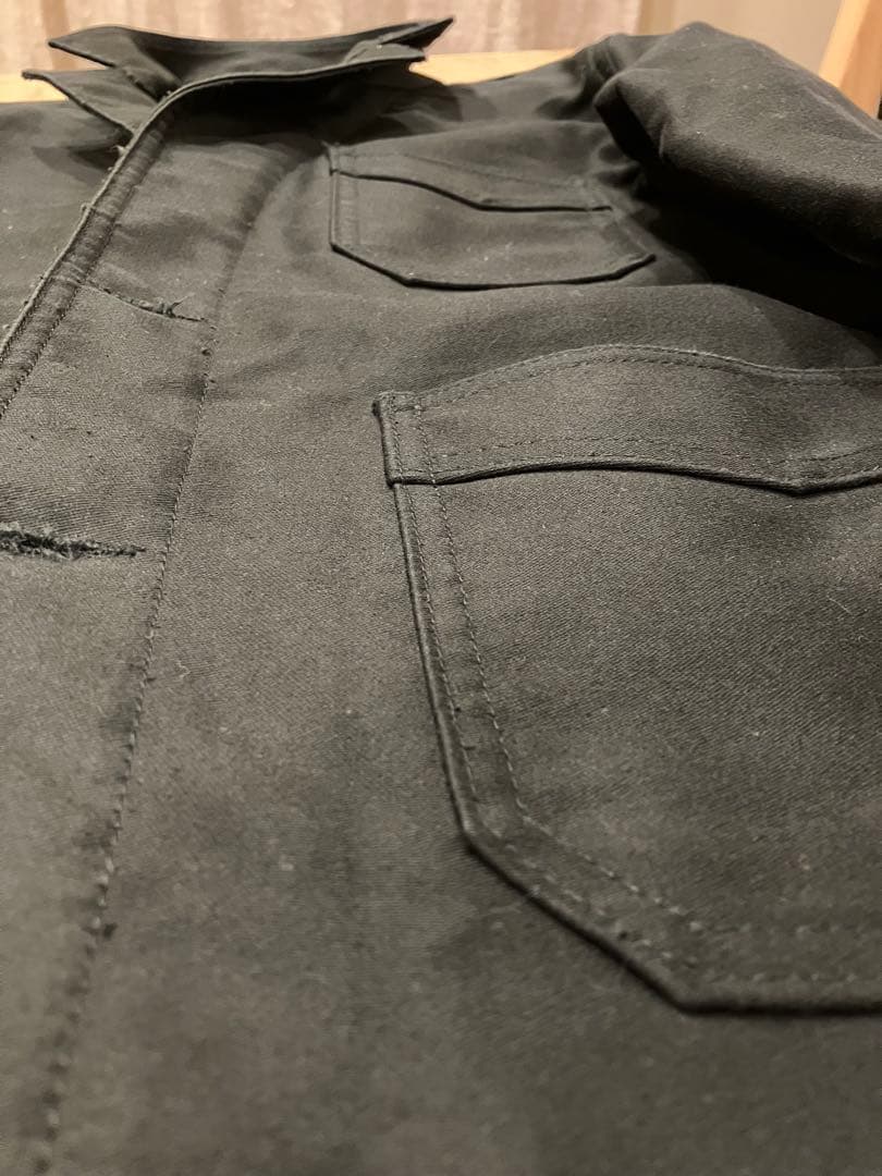 GALLICE ブラックモールスキンカバーオール