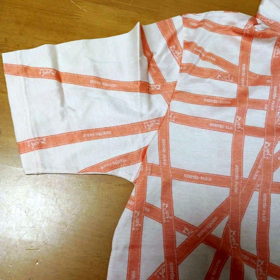 エルメス　マンジェラ　ボルデュック柄　HERMES　半袖　ポロシャツ