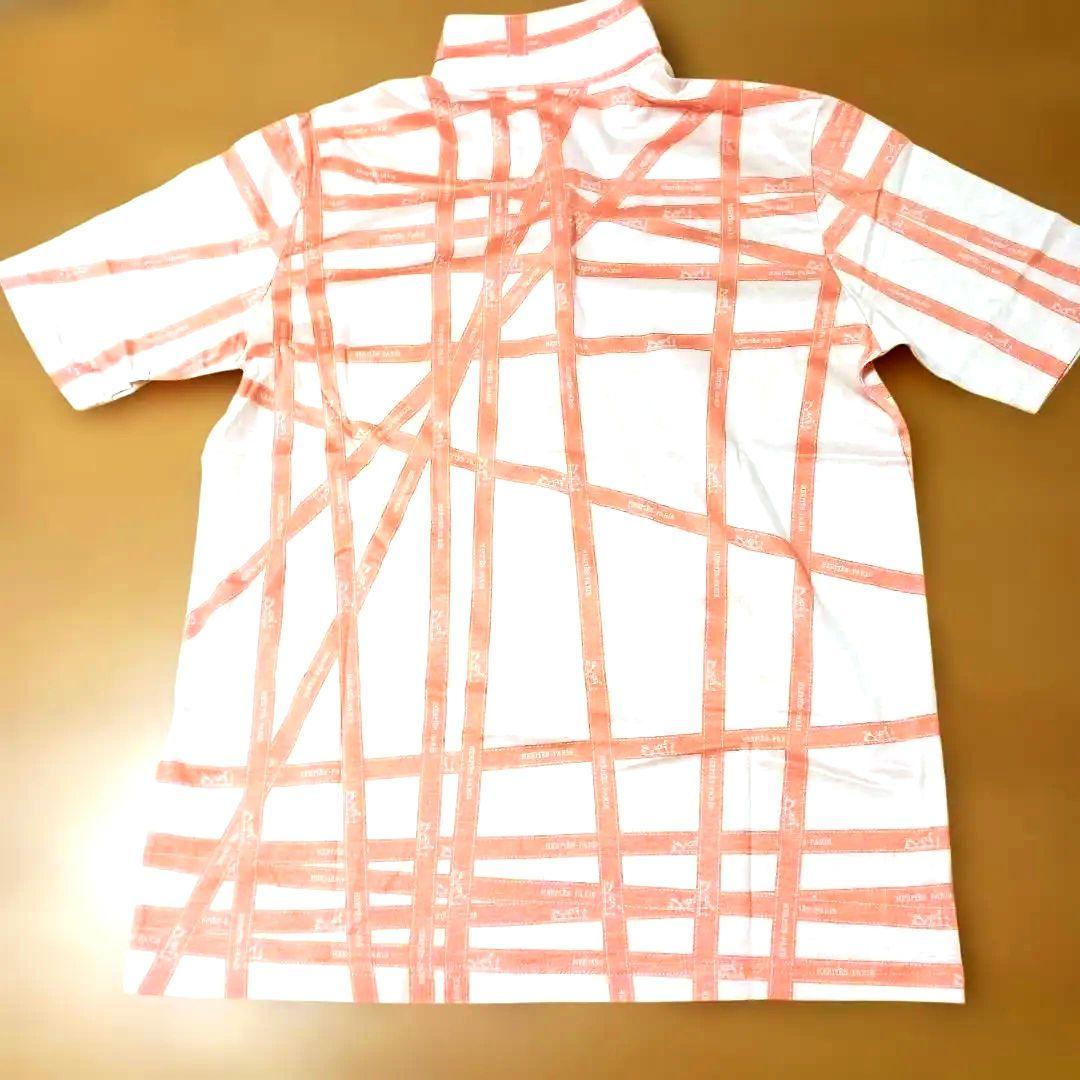 エルメス　マンジェラ　ボルデュック柄　HERMES　半袖　ポロシャツ