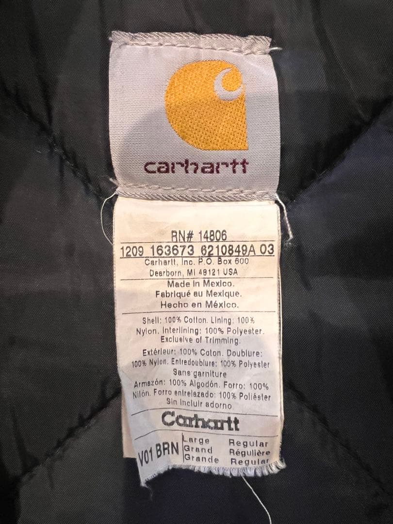 Carhartt ダックベスト ベージュ Lサイズ