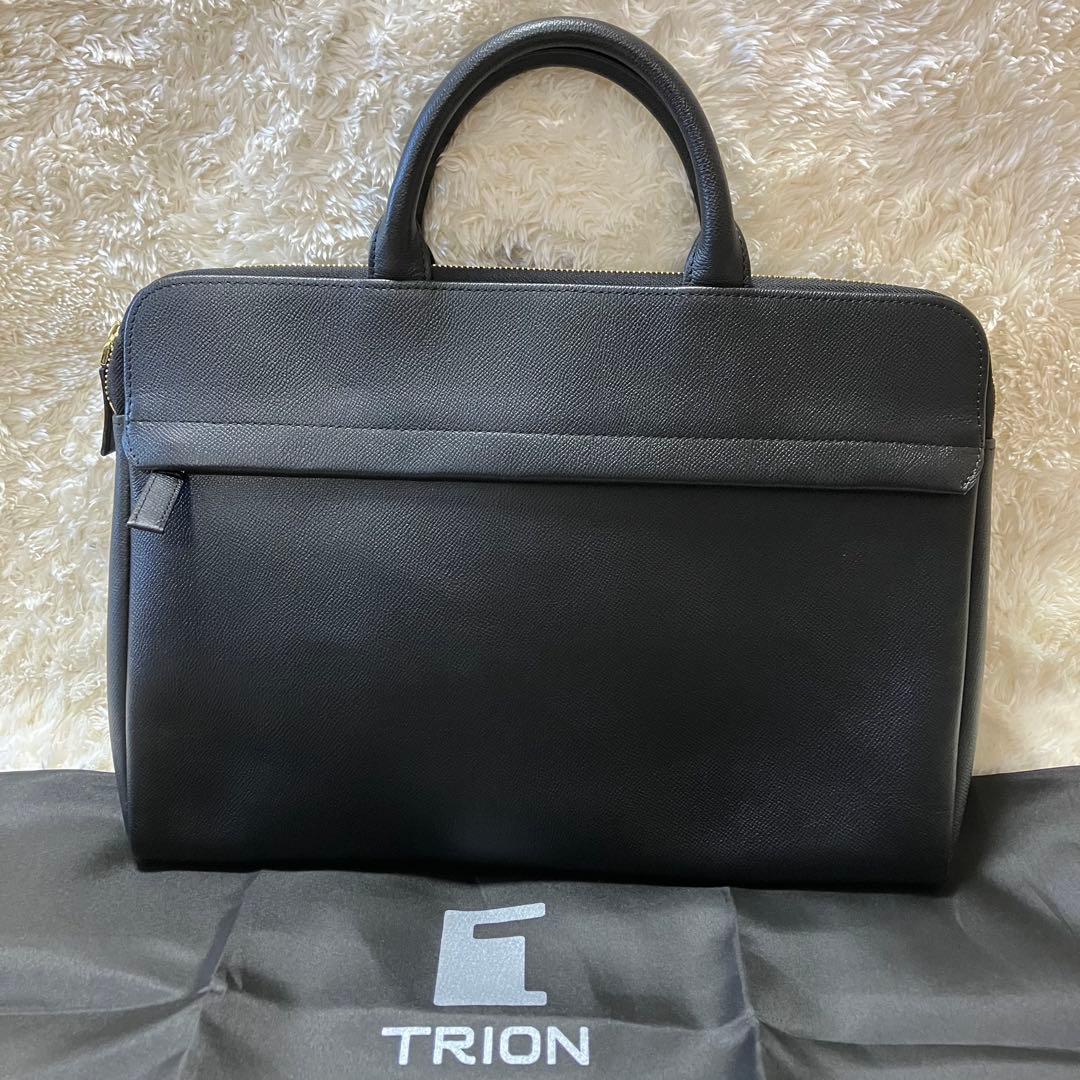 【美品】TRION ブリーフケース ビジネスバッグ　東急ハンズ限定品　ブラック