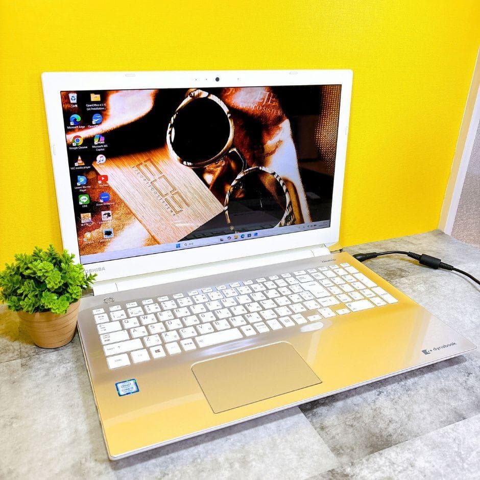 おしゃれゴールド❣新品SSD480GBで快適✨薄型 カメラ フルHD Win11