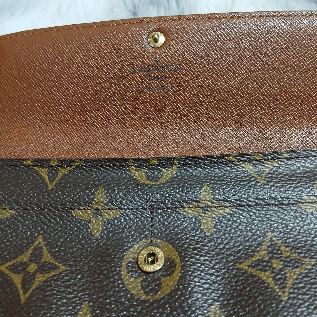 【美品】ルイヴィトン長財布ポルトフォイユサラ モノグラム