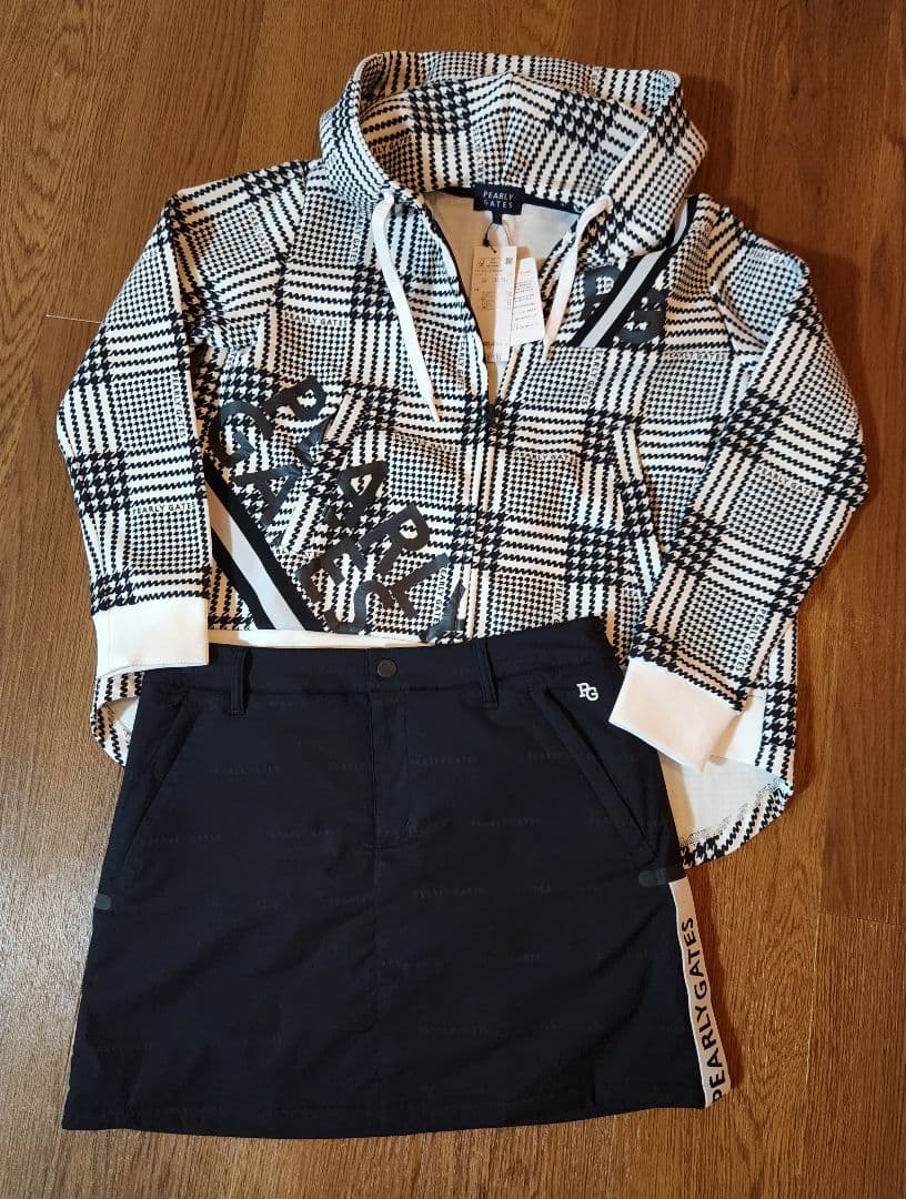 【超美品】PEARLY GATES ダークネイビー 中綿スカート 防寒 ダウン