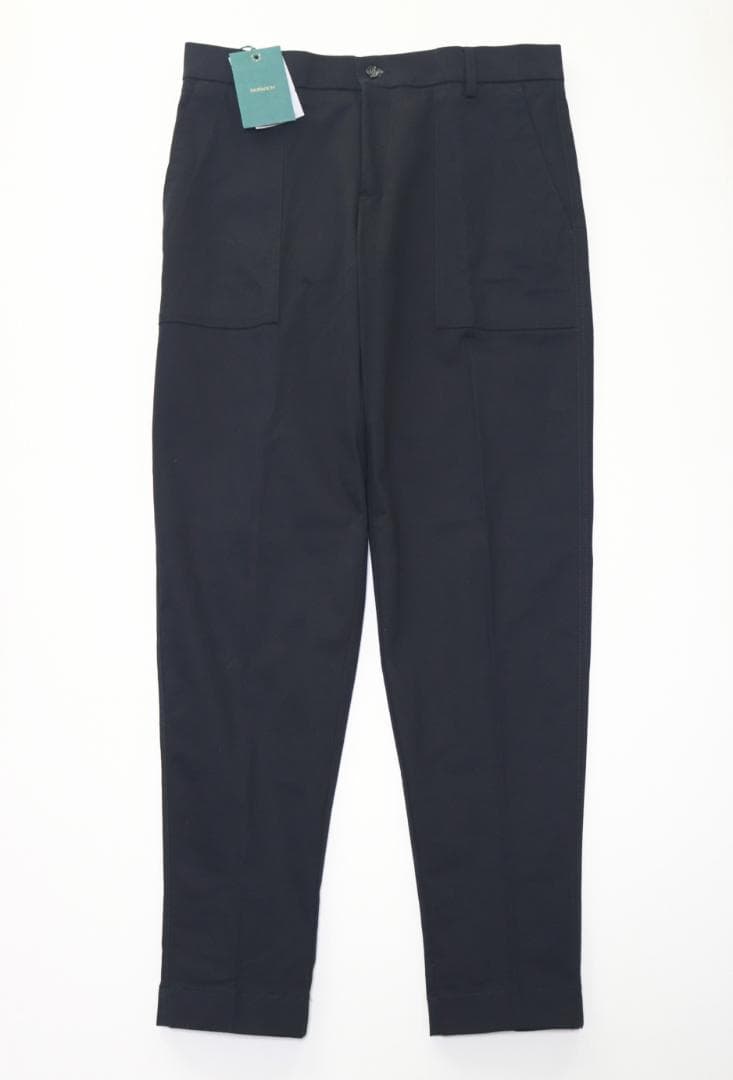 新品タグ付き【ベルウィッチ】 ストレッチコットン ベイカーパンツ 黒 48