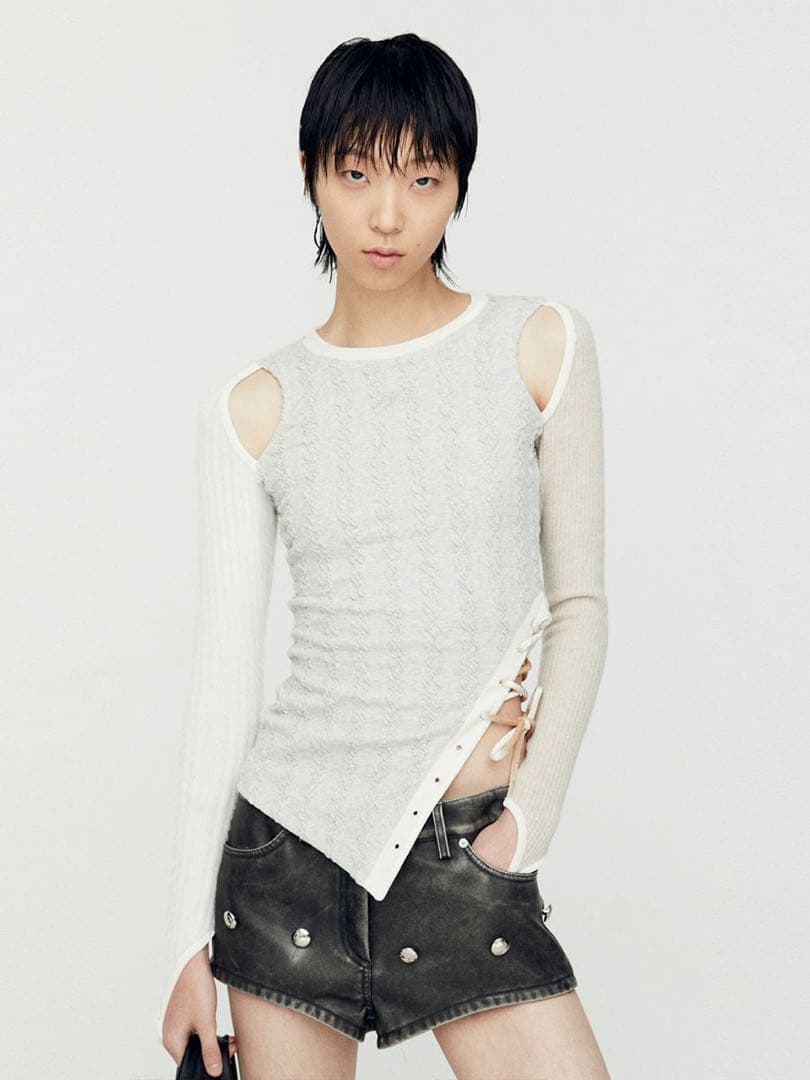 トップス andersson bell BRAIDS CUT-OUT TOP