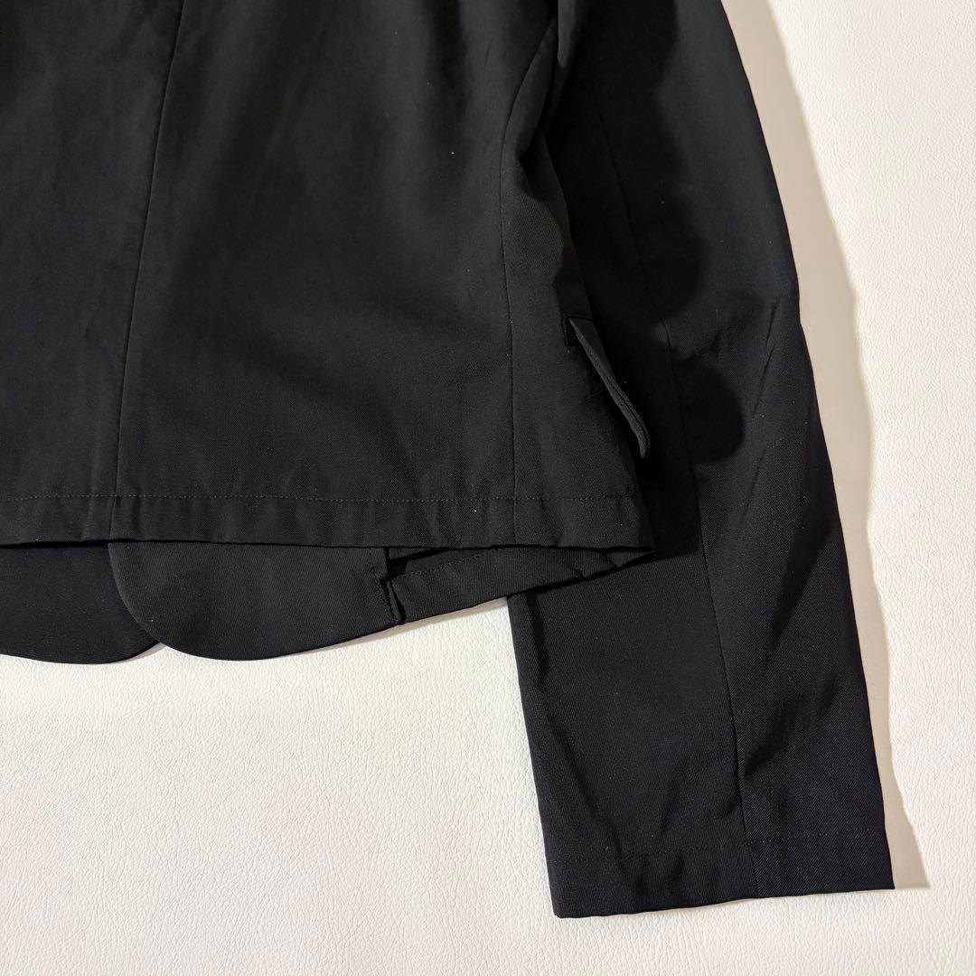 美品 リミフゥ ウールギャバジン ショールカラー テーラードJKT クロップド丈