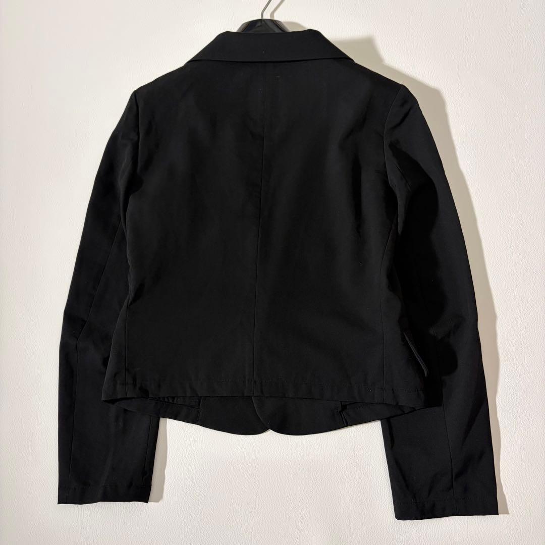 美品 リミフゥ ウールギャバジン ショールカラー テーラードJKT クロップド丈