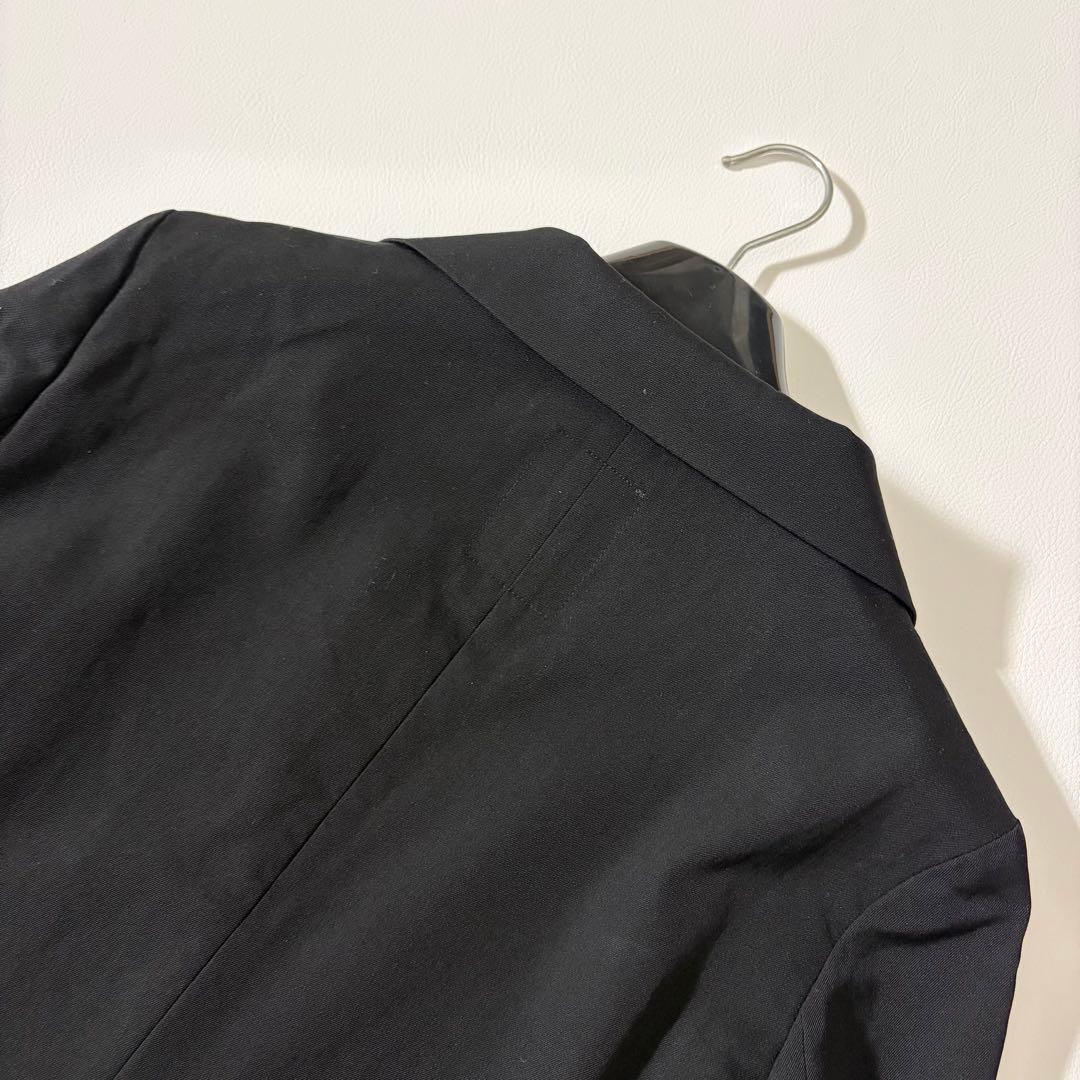 美品 リミフゥ ウールギャバジン ショールカラー テーラードJKT クロップド丈