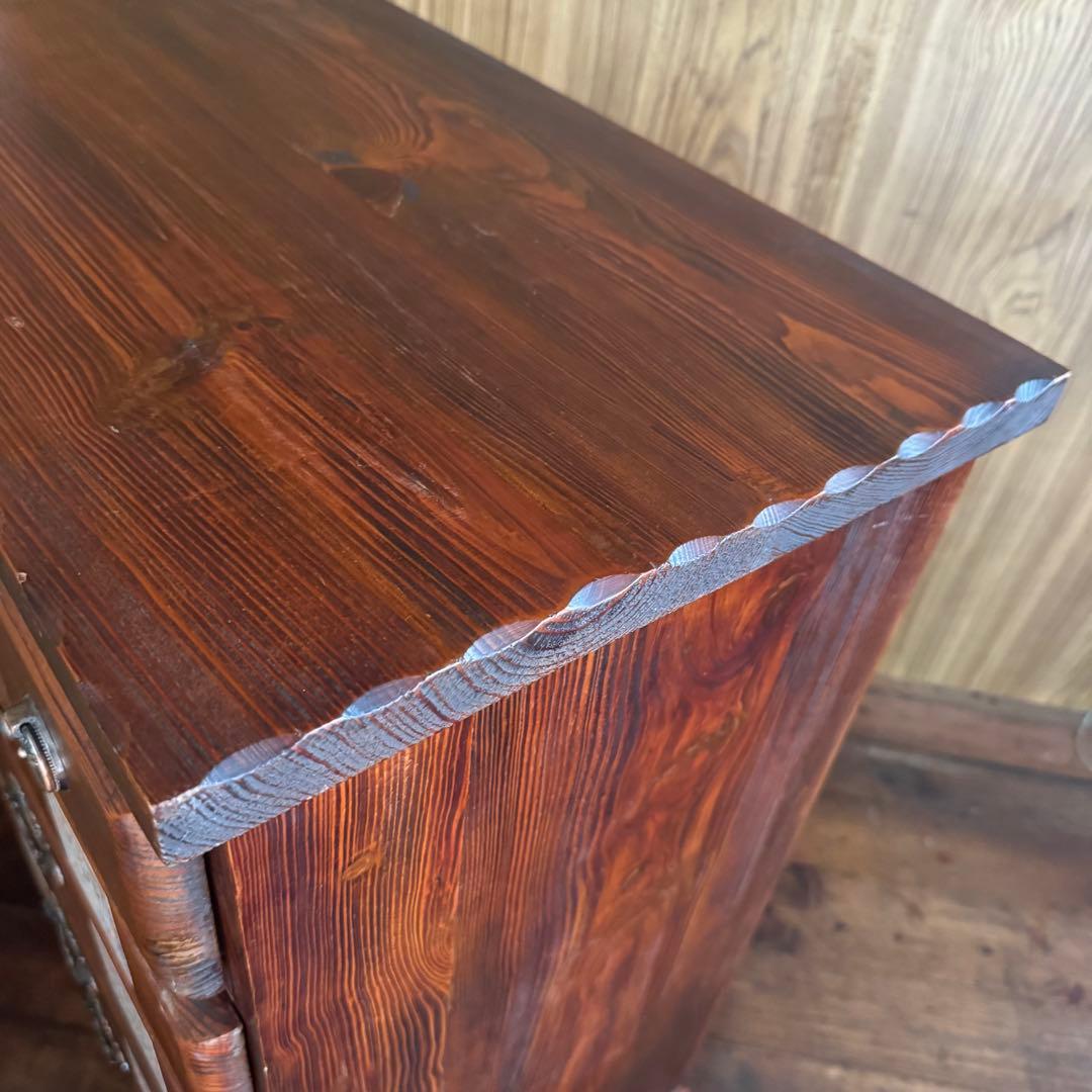 一点限り！ヴィンテージ★バレンシア　4段チェスト　棚　　タイル家具　スパニッシュ