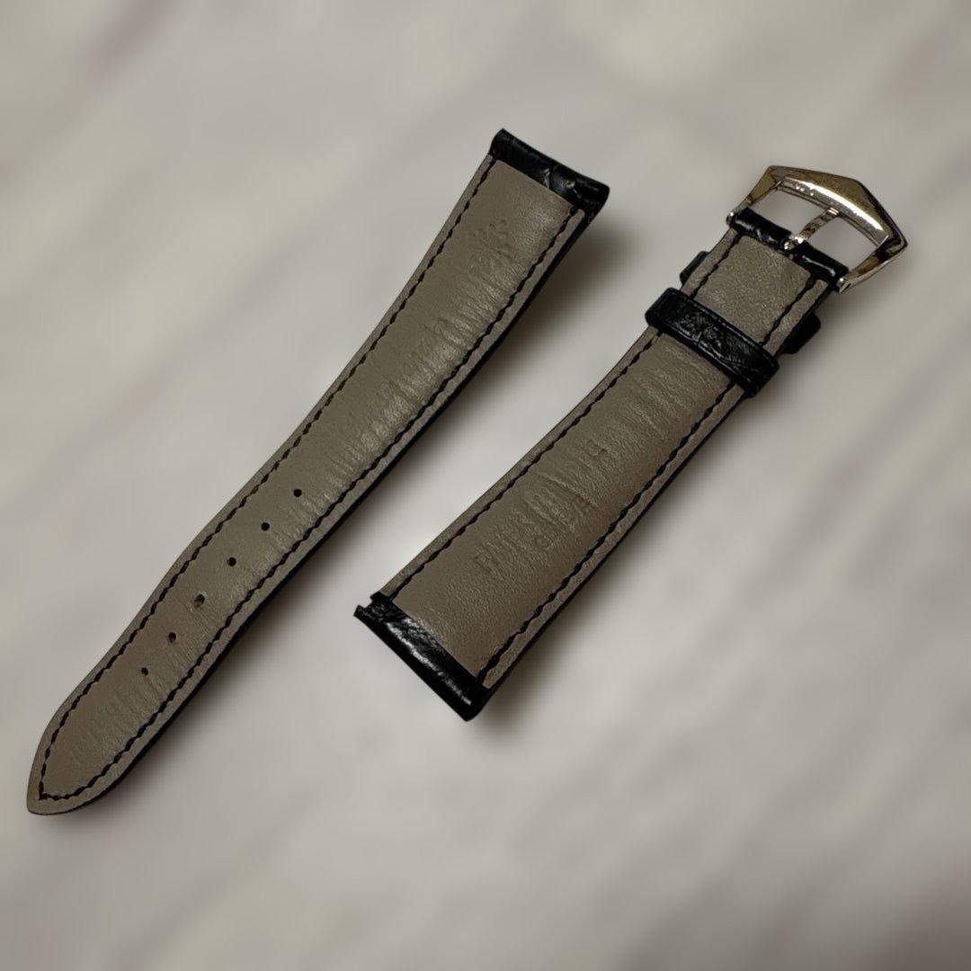 パテックフィリップ　純正ストラップ　純正K18ホワイトゴールド製尾錠付き