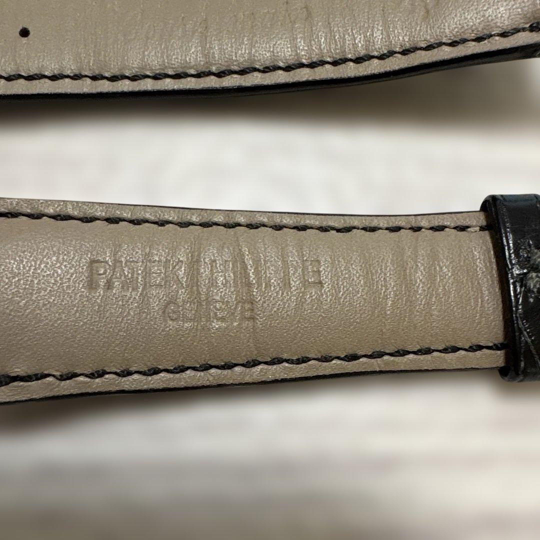 パテックフィリップ　純正ストラップ　純正K18ホワイトゴールド製尾錠付き