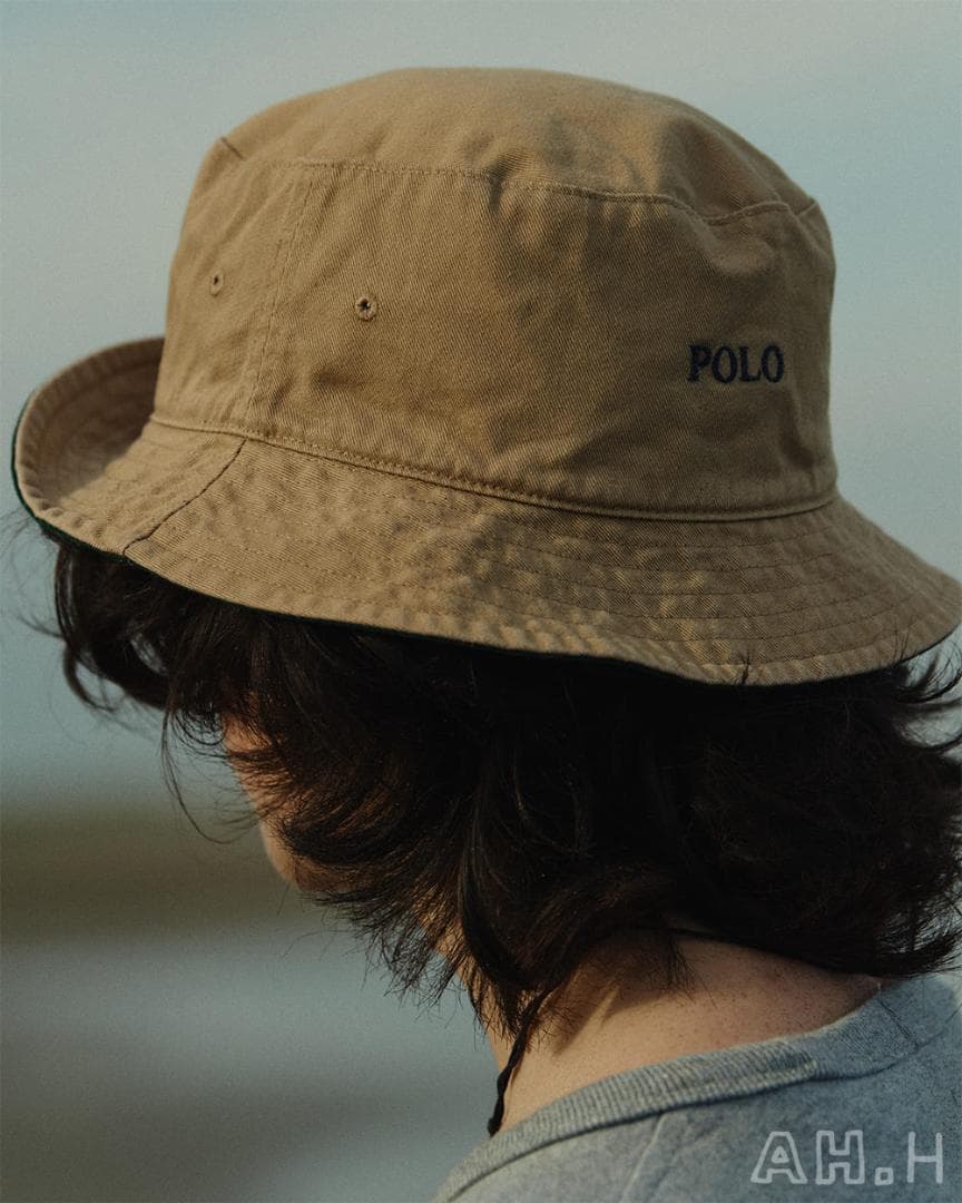 PoloRalphLauren beams別注 バケットハット カーキグリーン