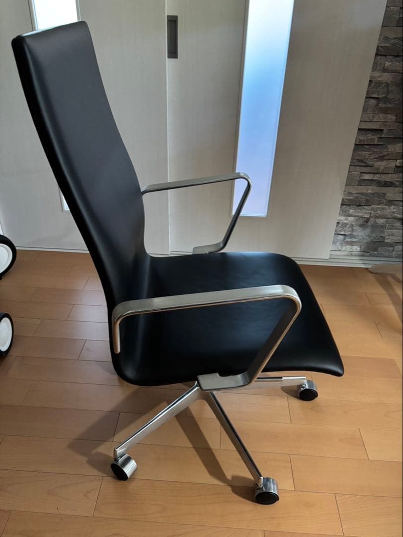 フリッツハンセン オックスフォードチェア　ブラック本革