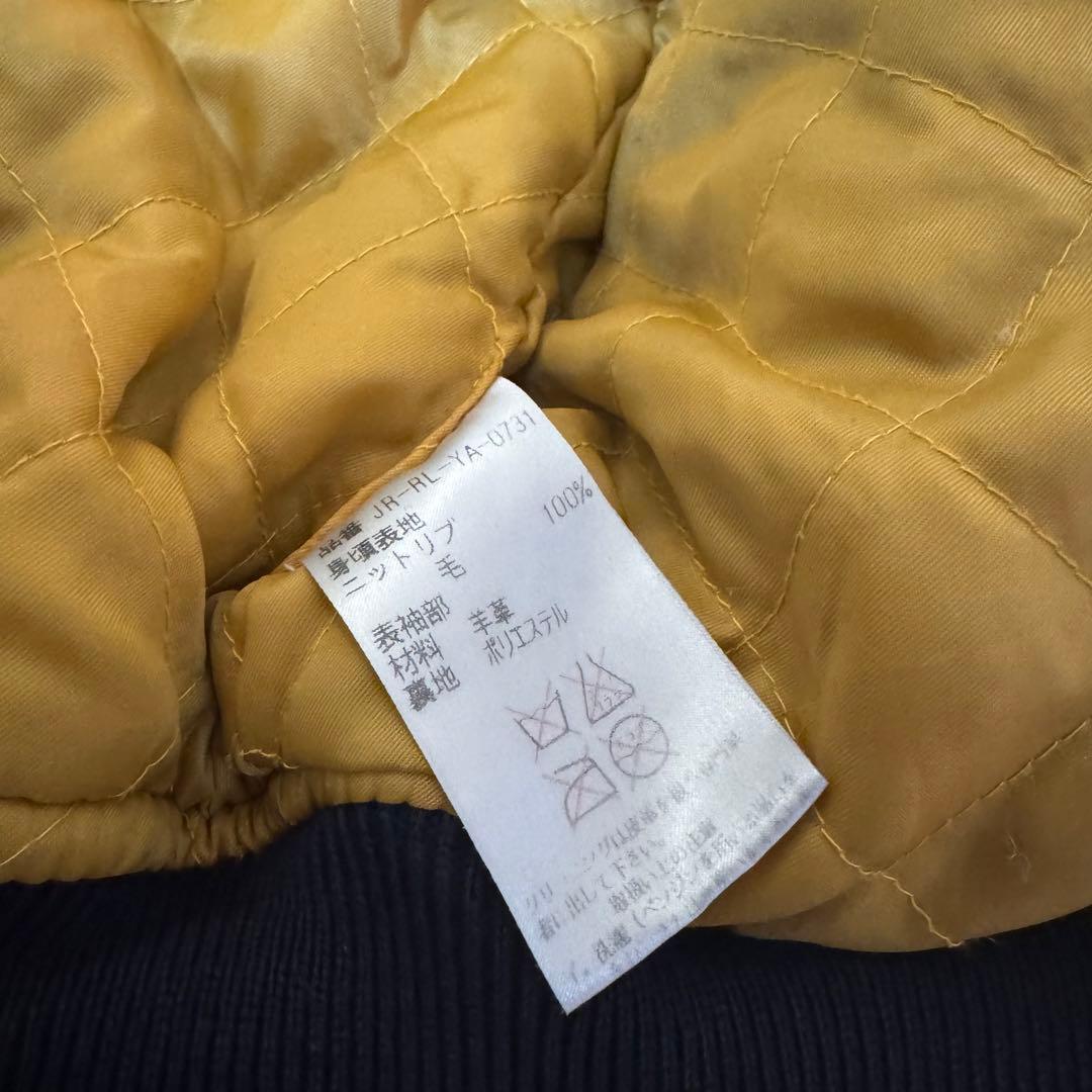 超希少 90s Polo By Ralph Lauren 袖レザースタジャン