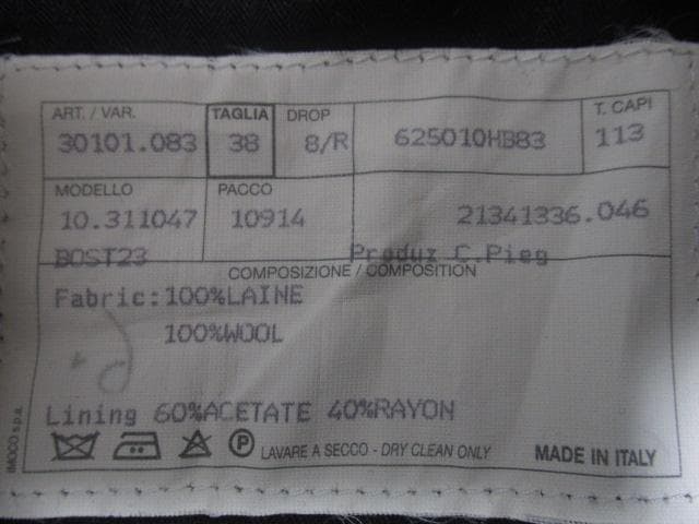 m21389★HERMES★メンズスラックスパンツ・ウール100％