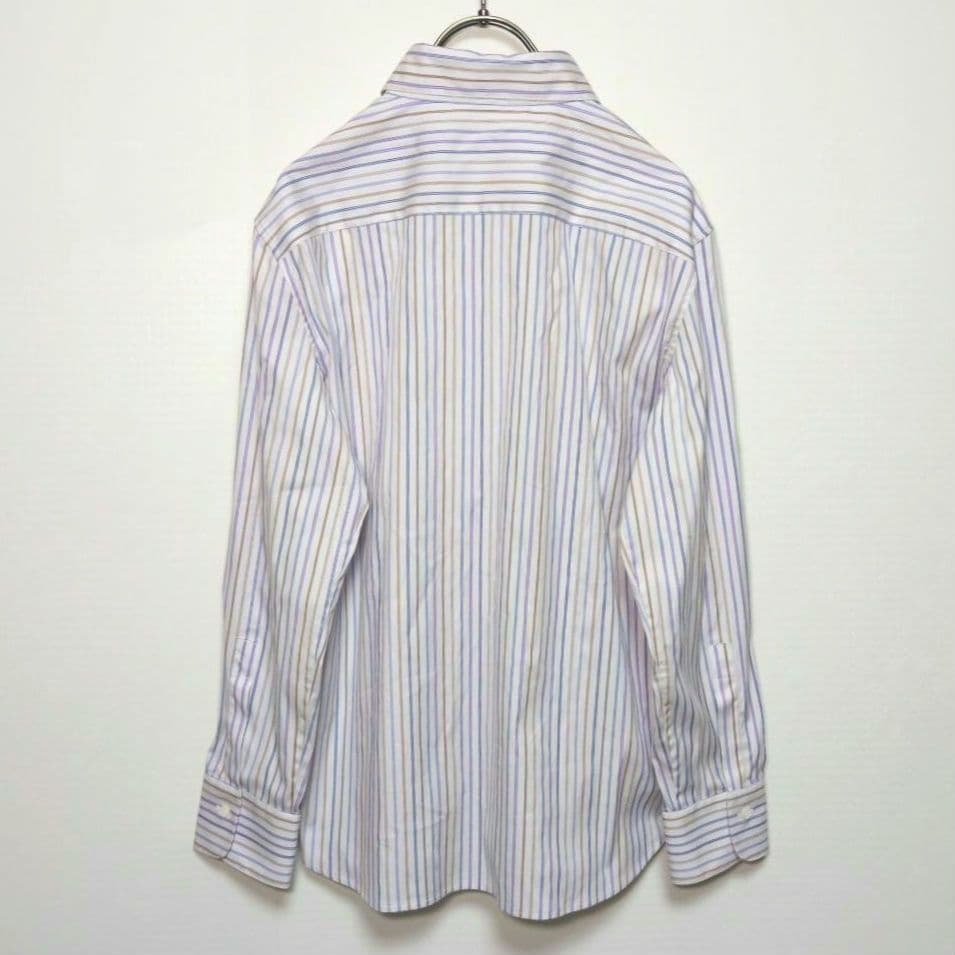 美品✨️Loro Pianaロロ・ピアーナ【46】ストライプシャツ 大きいサイズ