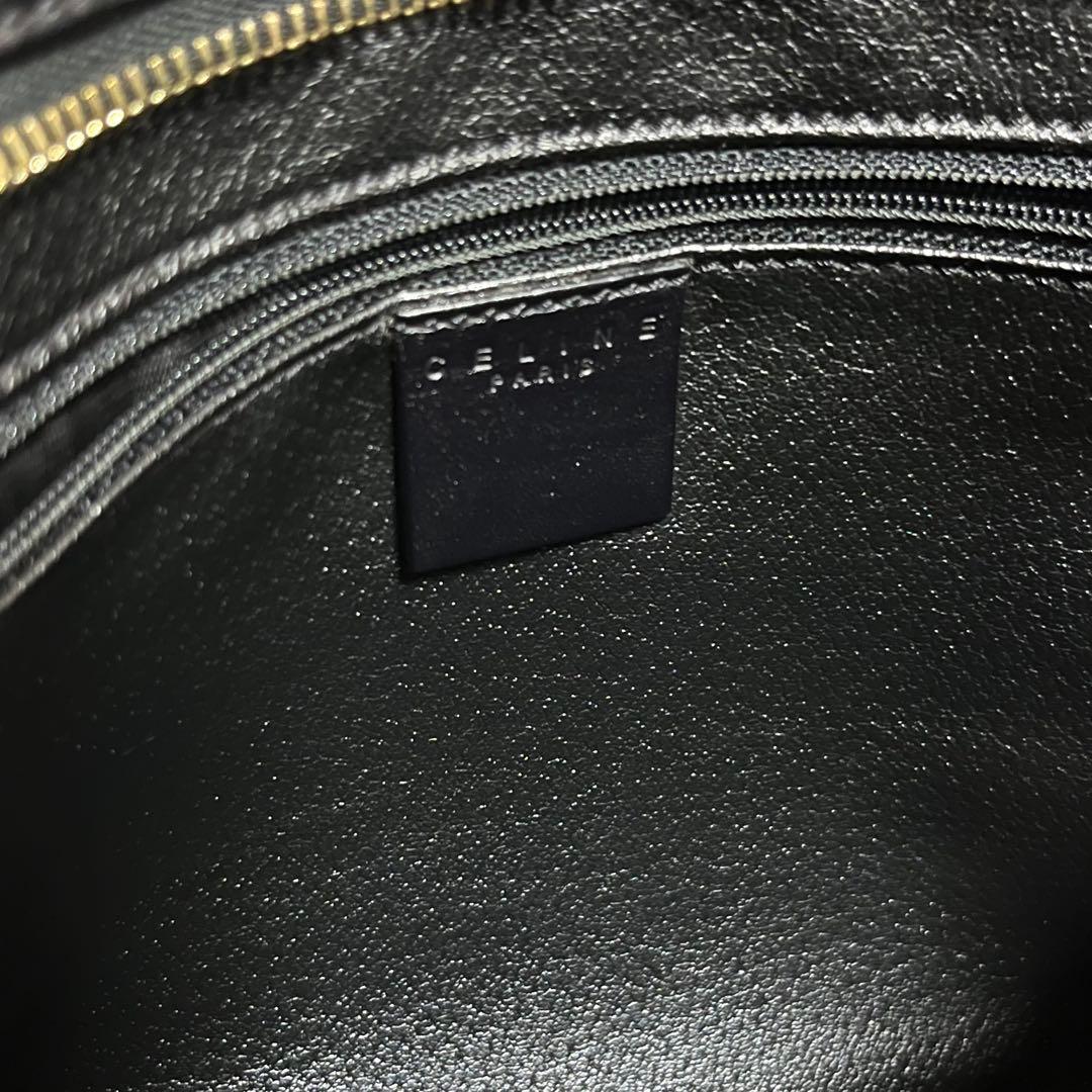 CELINE クラッチバッグ 黒 ブラック マカダム レザー セリーヌ