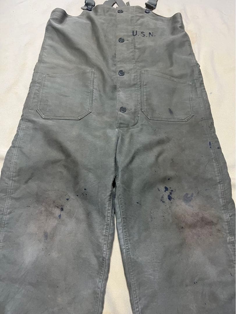 40s usnavy n-1デッキパンツ　usn vintage ヴィンテージ