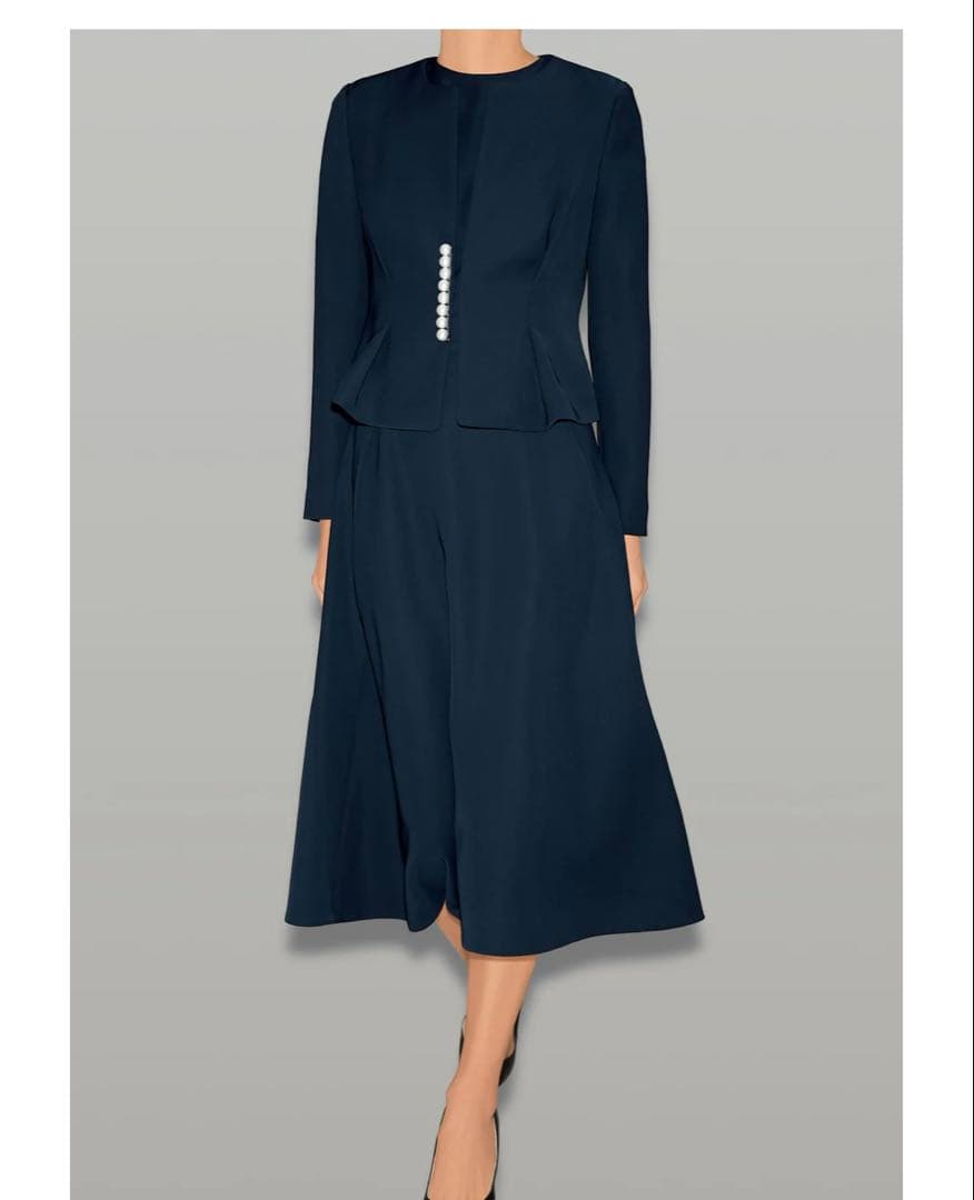 colon115様 ヨーコチャン　YOKO CHAN パールノーカラージャケット