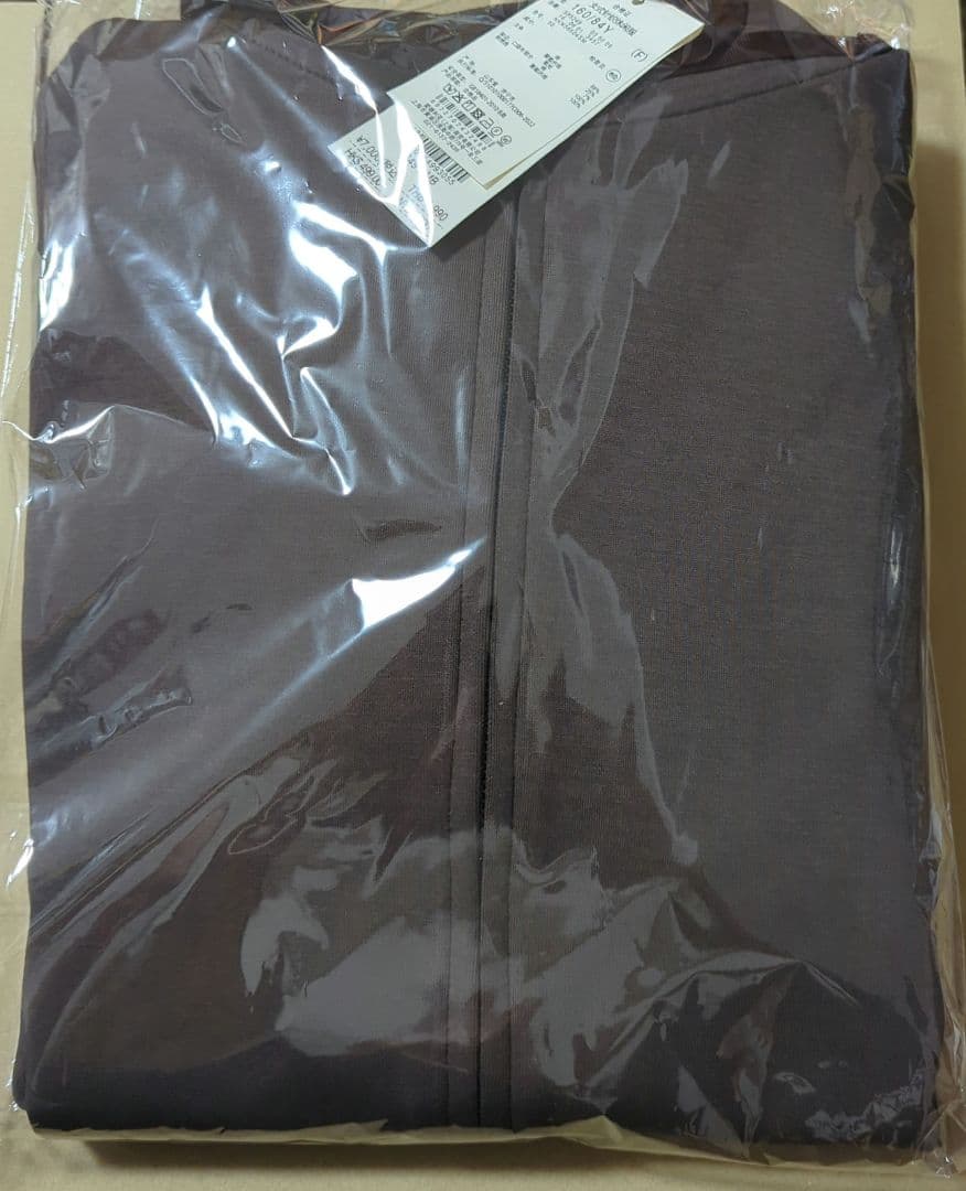 【未開封品です】ニコアンド　ライトダンボールzipパーカー　ブラウン