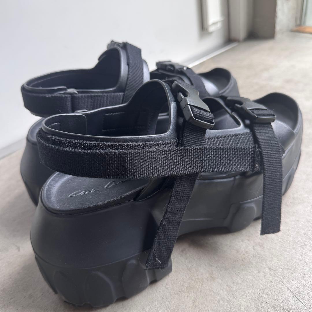 美品 rick owens MEGA TRACTOR SANDAL ブラック