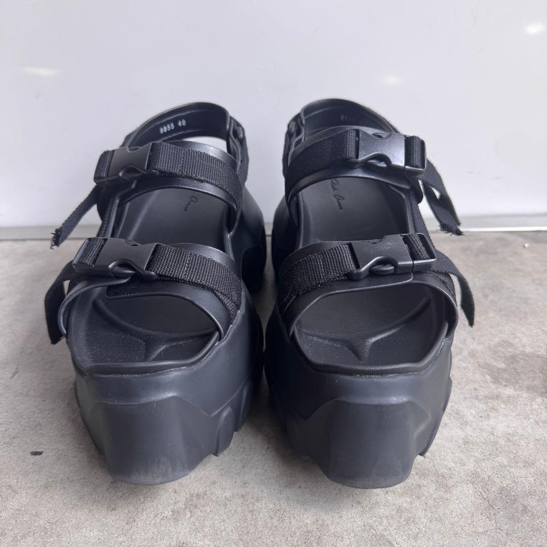 美品 rick owens MEGA TRACTOR SANDAL ブラック