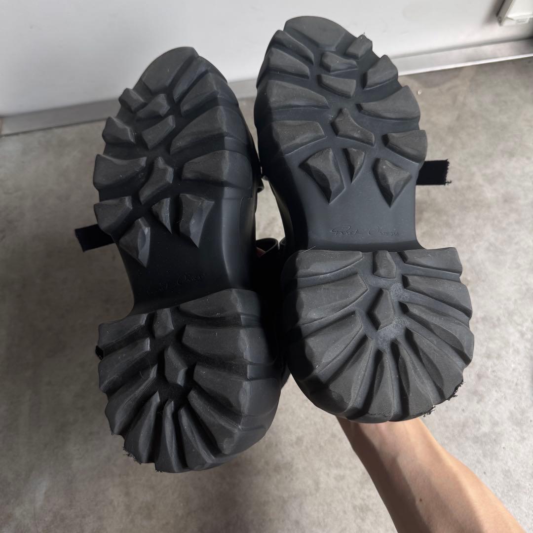 美品 rick owens MEGA TRACTOR SANDAL ブラック