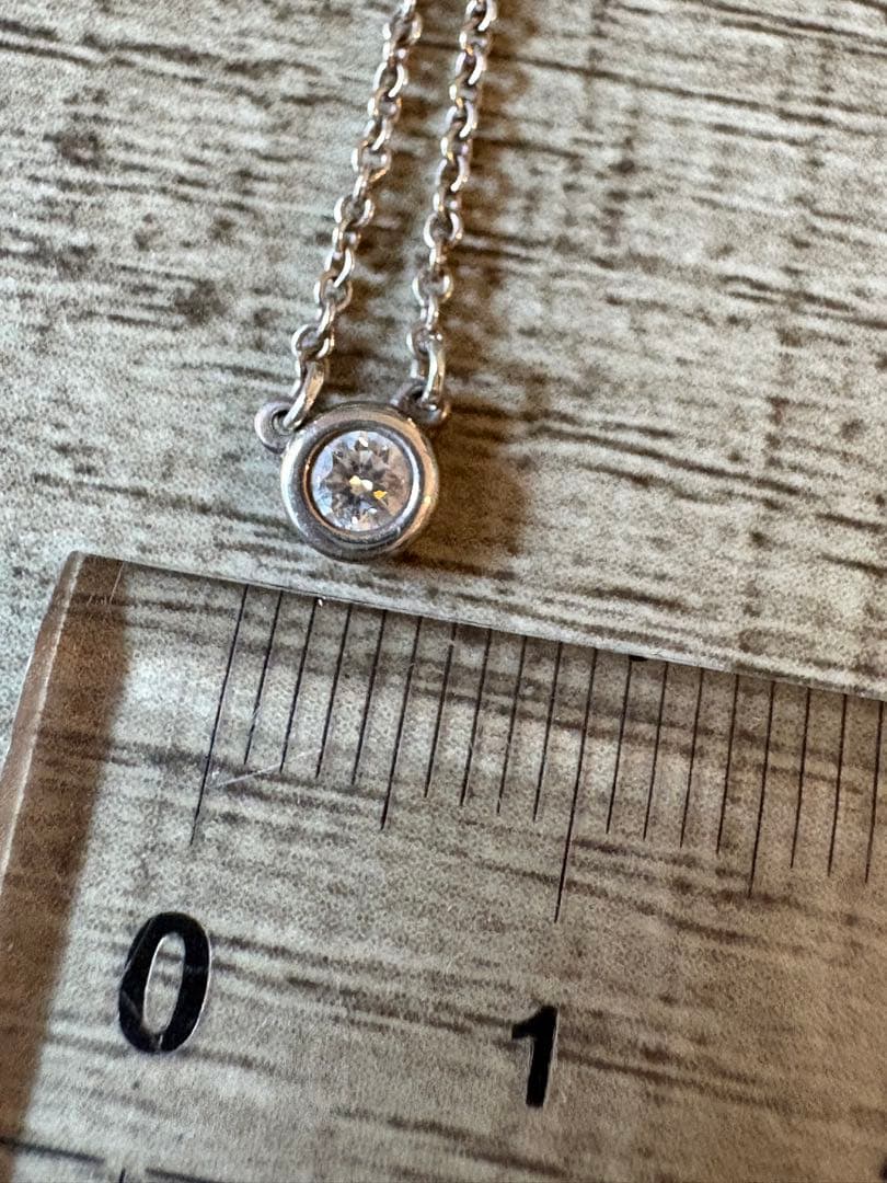 Tiffany & Co. ダイヤモンド付きシルバーネックレス　バイザヤード