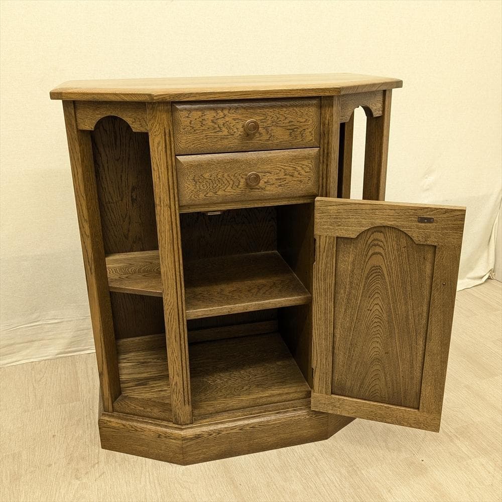 美品　山室家具　旭川家具　エスポアール　ホールキャビネット　コンソール　収納棚