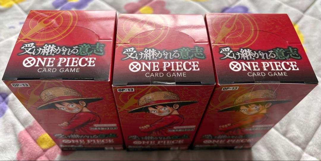 受け継がれる意志 新品未開封 テープ付き 3BOX ワンピースカードゲーム