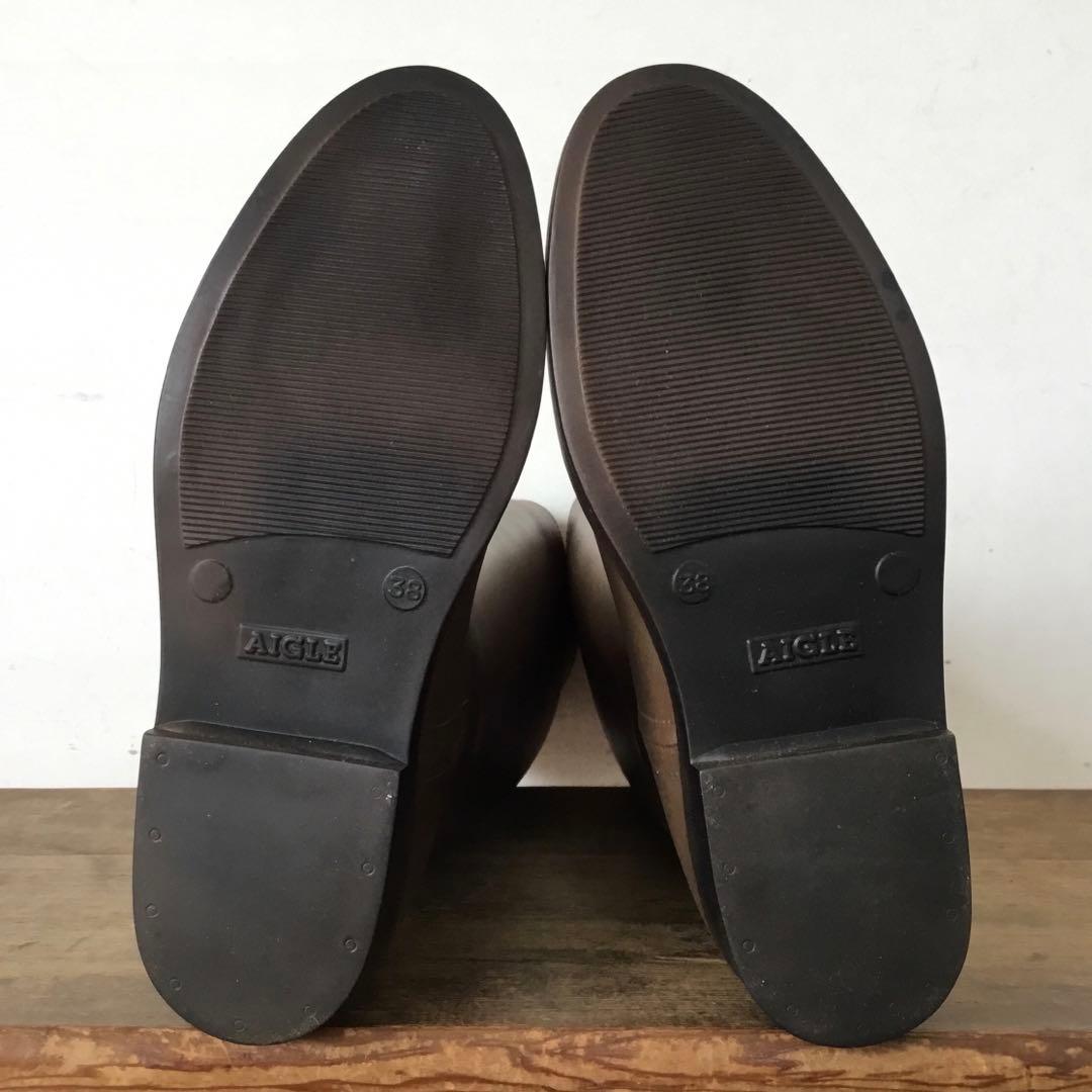 『訳あり』エーグル【新品】38（24.0）フランス製/デッドストック　ブラウン