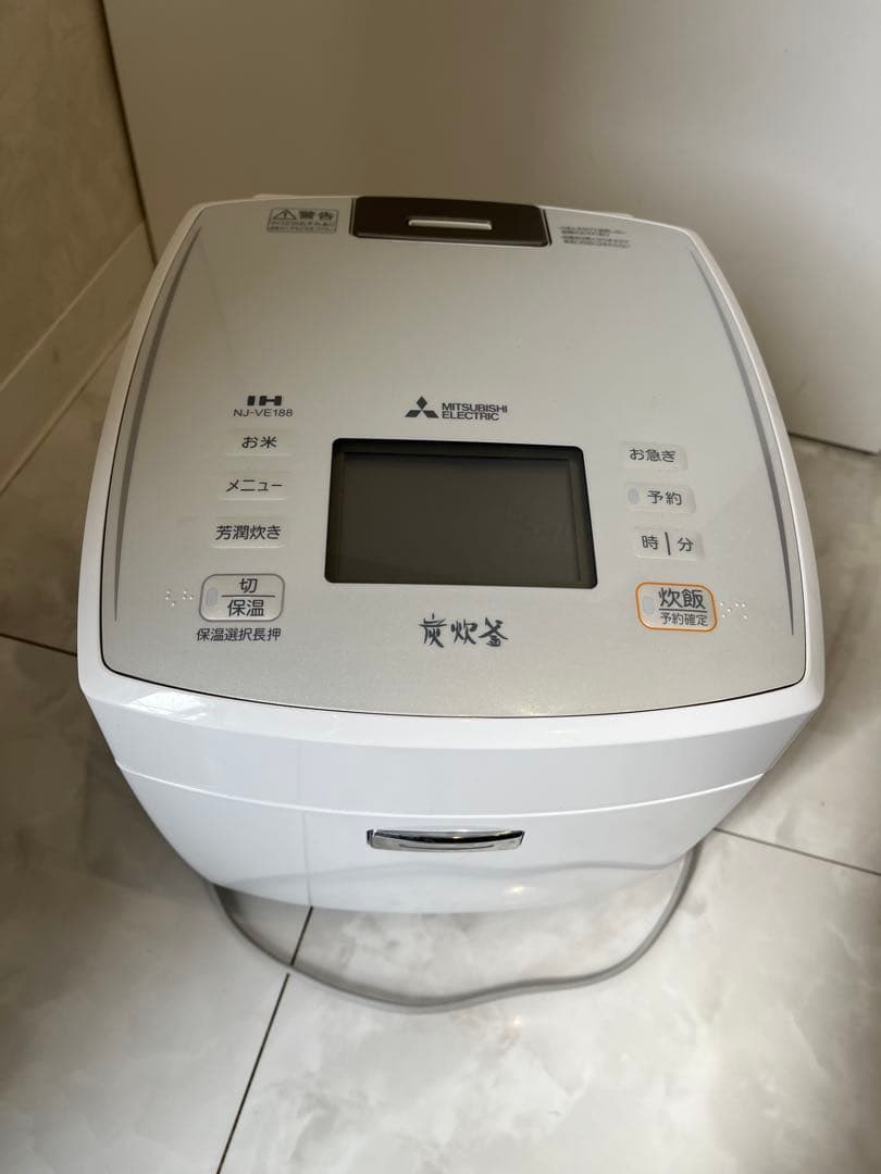 三菱　IHジャー炊飯器　10合炊き　備長炭　炭炊釜